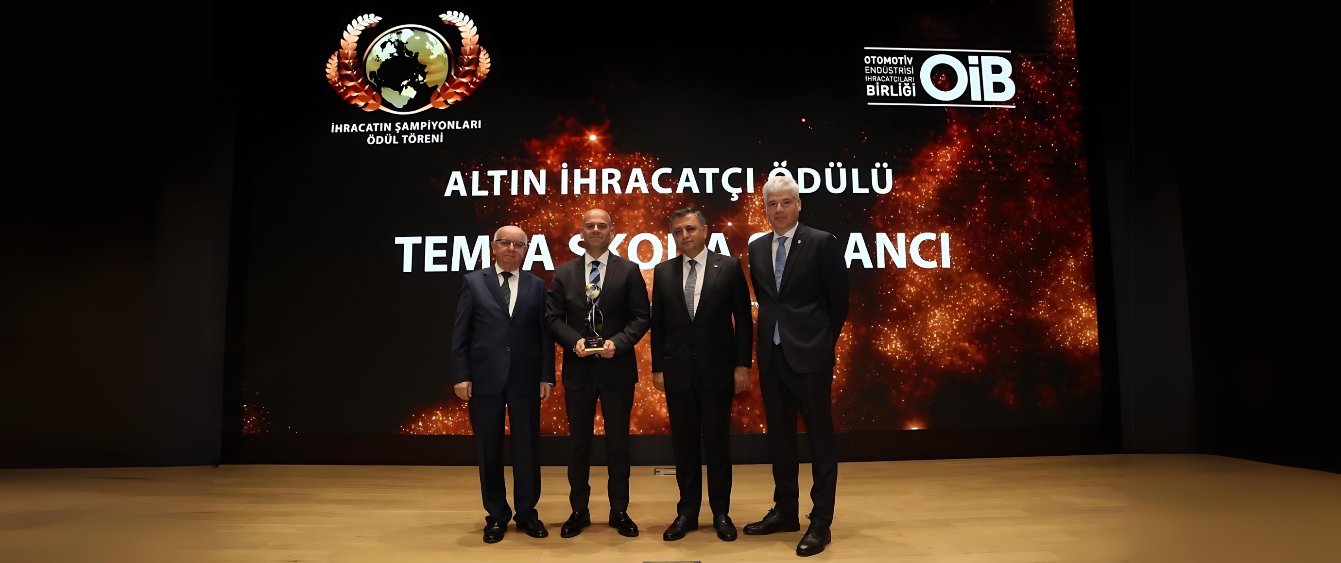 Otomotivin şampiyonlarından TEMSA’ya ‘Altın İhracatçı’ ödülü!