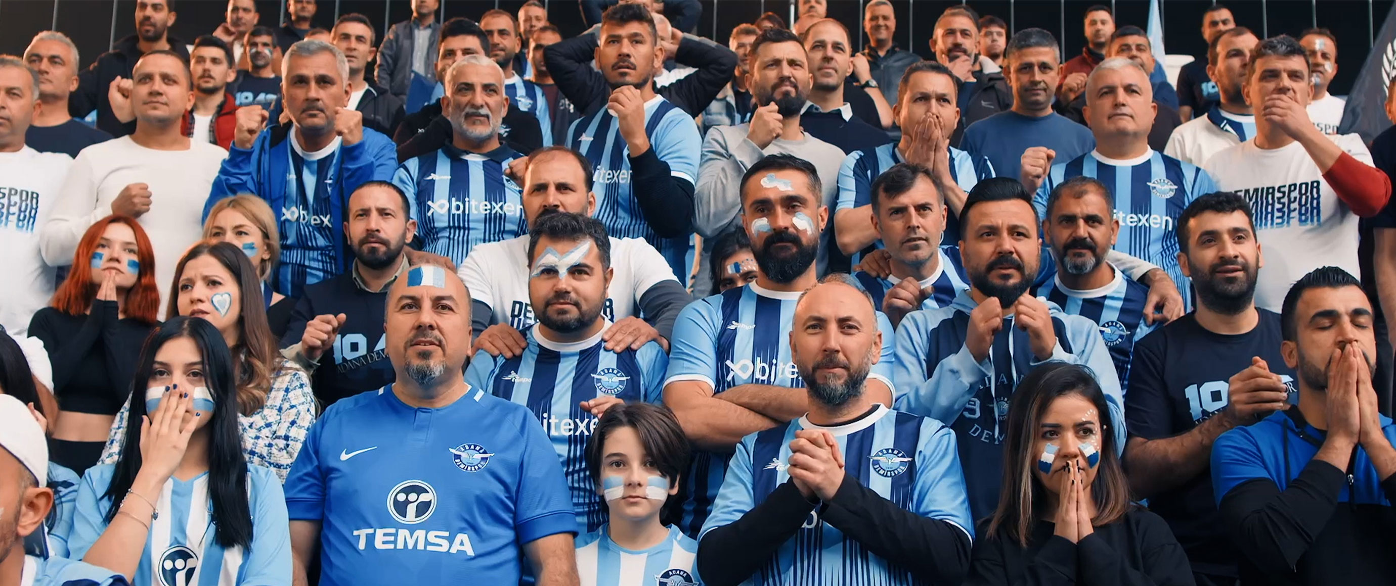 Çalışanlar kamera karşısında TEMSA, Adana Demirspor’un yanında